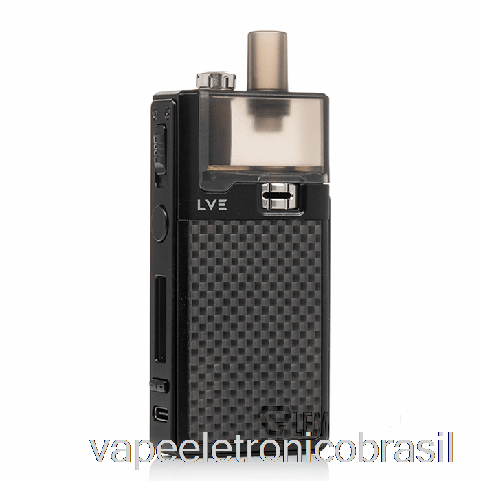 Vape Eletrônico Lve Orion 2 40w Pod System Textura Carbono/preto